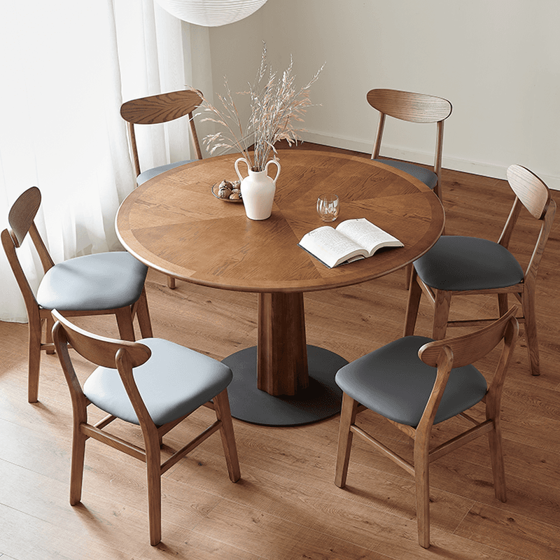 Modern Simple Style Natural Wood Finish Natural Wood Dining Table Set for 2/6 People - image 3