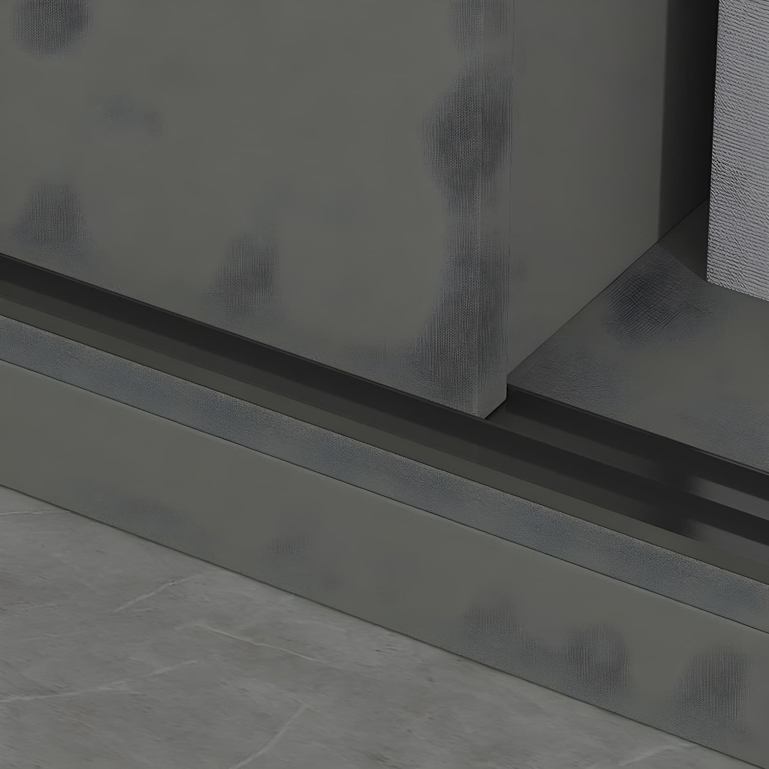 Contemporary Wood Grey Cloth Rod Included Wardrobe with Shelves - image 6