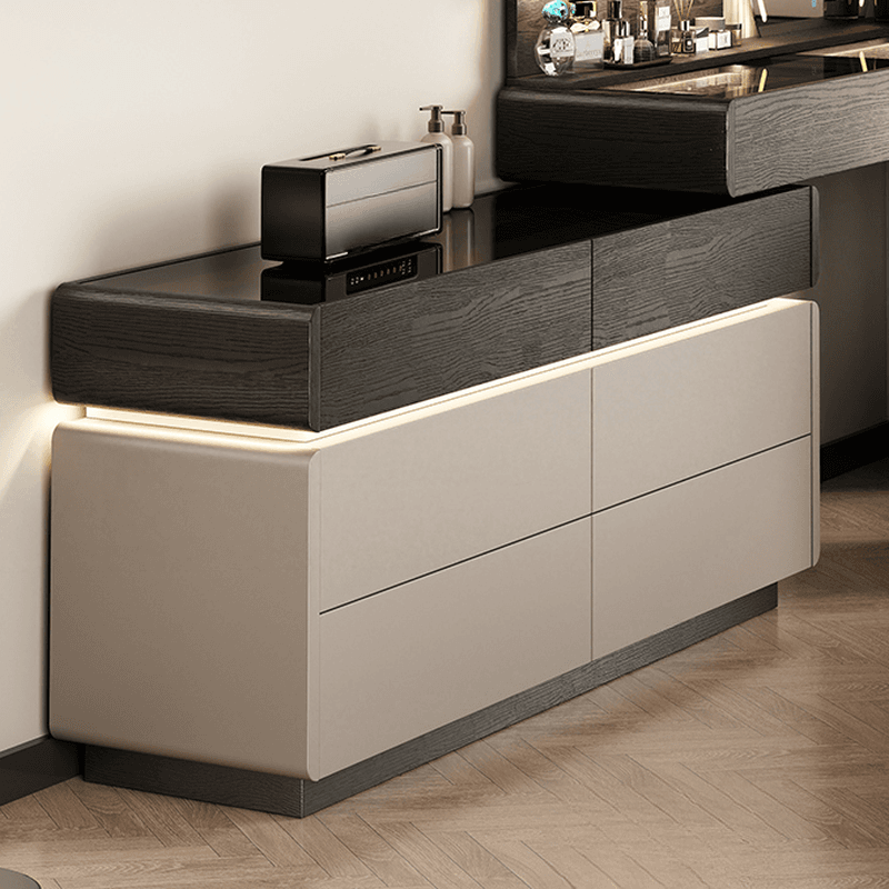 Multi-Purpose Vanity Set with Lighting, Scalable 2-in-1 Design, Push-Pull Function, Adjustable Touch, and Brightness - image 5