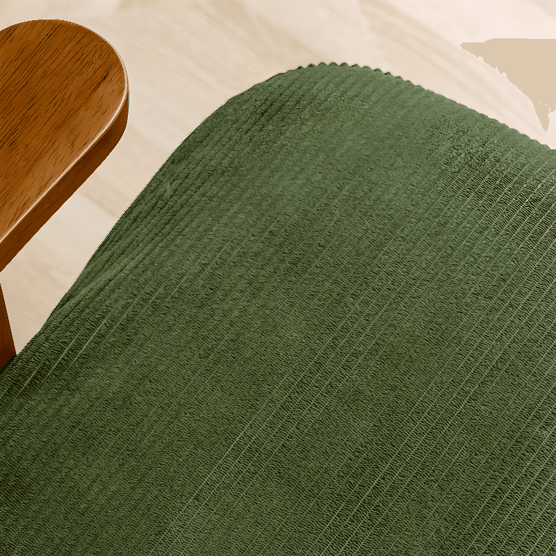 Black/Jade Green/Ivory Art Deco Upholstered Rocking Armchair with Recessed Arm - image 13
