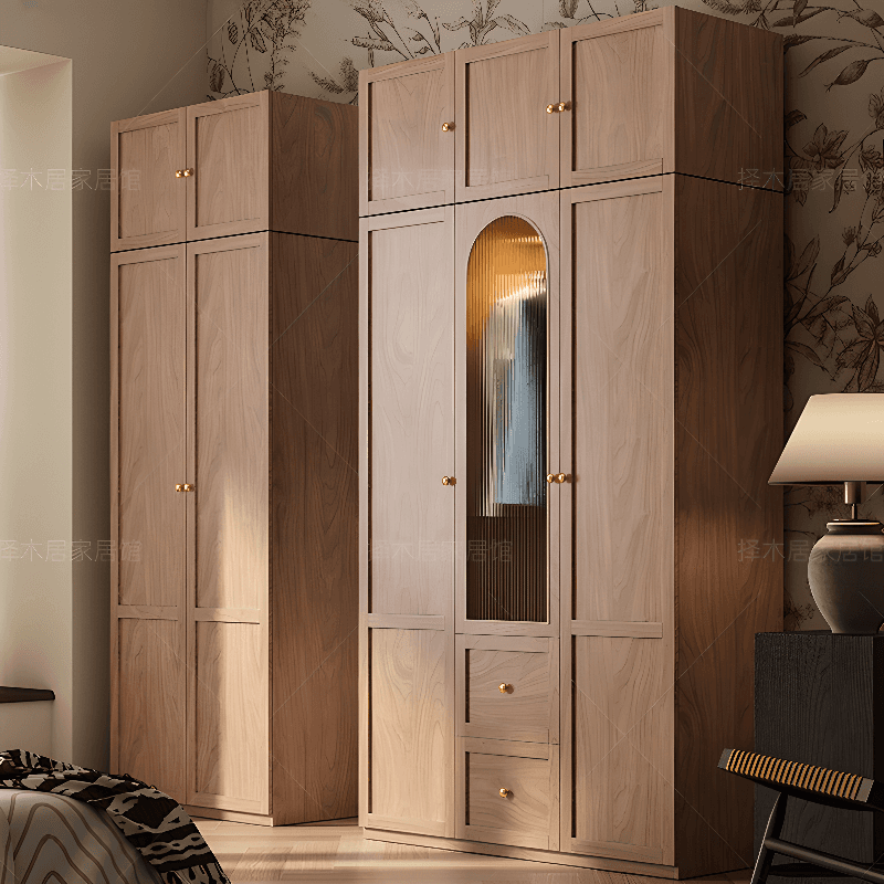 Trendy Unfinished Color Engineered Wood Unattached Armoire Cabinet - image 8