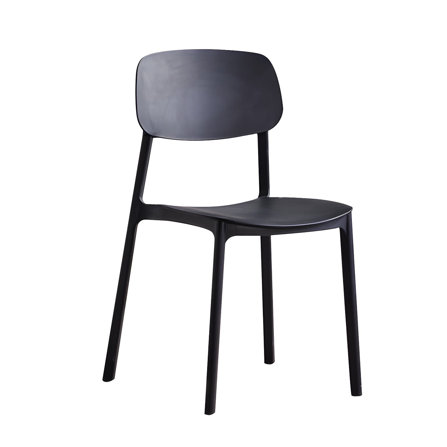 Plastic Indoor-Outdoor Side Chair Armless Stackable Dining Chairs - image 15