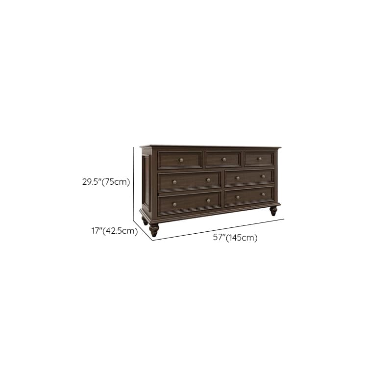 Classic Cocoa Lumber Horizontal/Vertical Console Dresser/Lingerie Chest/Bachelor Chest with 9 Drawers/7 Drawers/6 Drawers - image 20