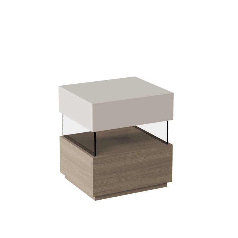 Modish Nightstand With Drawer Organization Featuring 2 Drawers, 1 Shelf, and Lumber Countertop - image 8