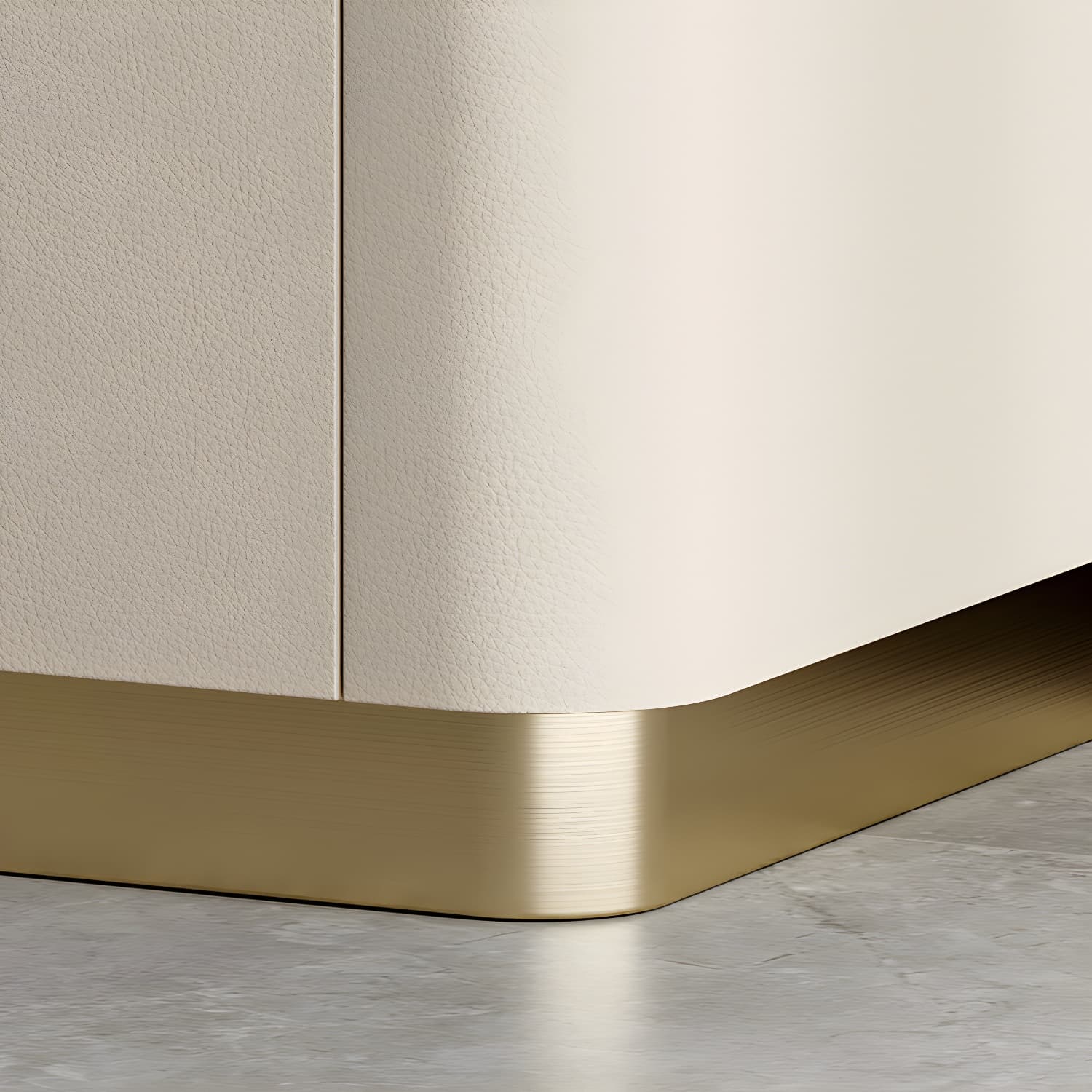 Glam Solid Wood Leather Outer Frame Accent Table Nightstand Drawer Storage Night Table - image 16