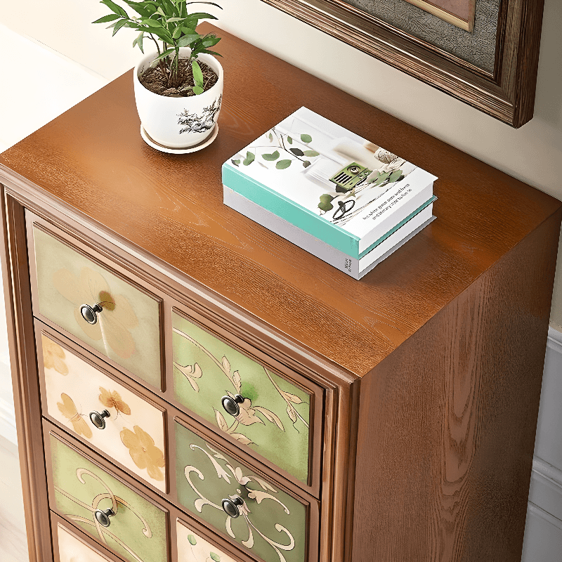 Modern Simple Style 3 Tiers/5 Tiers/4 Tiers Bachelor Chest/Console Dresser/Semainier in Solid+Manufactured Wood, Dyed Finish - image 10