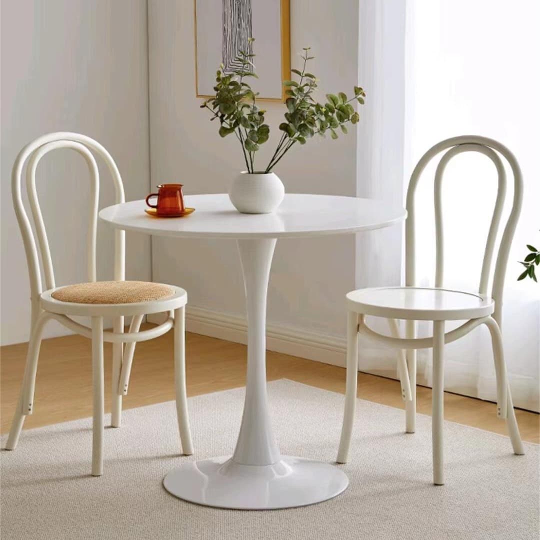 Reliable Outlined Intertwined Armless Chair for Restaurant Use - image 8