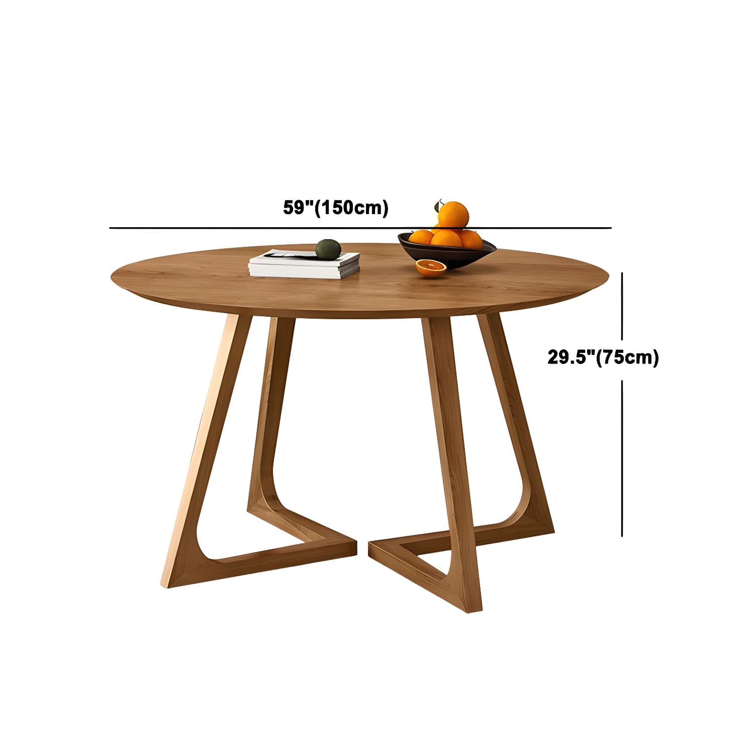 Modern Style Round Solid Wood Dining Set 1/2/4/5 Pieces Dining Set for Dining Areas - image 12