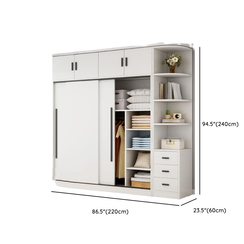 Chalk Modish Wood Dressing Station Soft Close Drawer Soft Close Door Interior Shelves - image 29