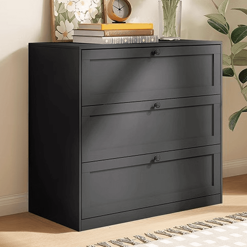 Simple Steel Bachelor Chest/Lingerie Chest with Drawers in White/Black