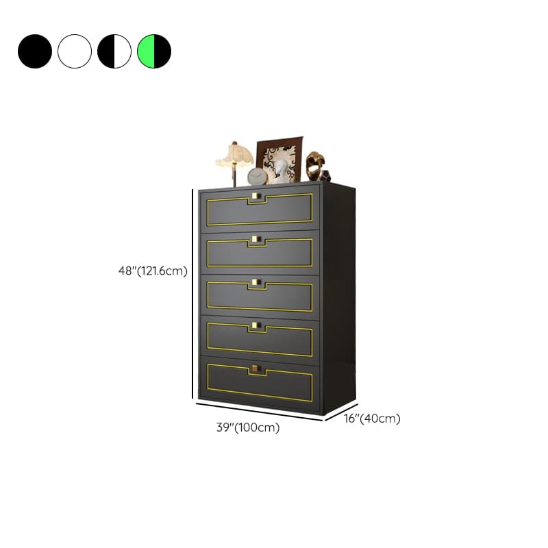 Casual Steel Bachelor Chest/Console Dresser/Semainier with 6 Drawers/5 Drawers/4 Drawers in Vertical/Horizontal Orientation - image 17