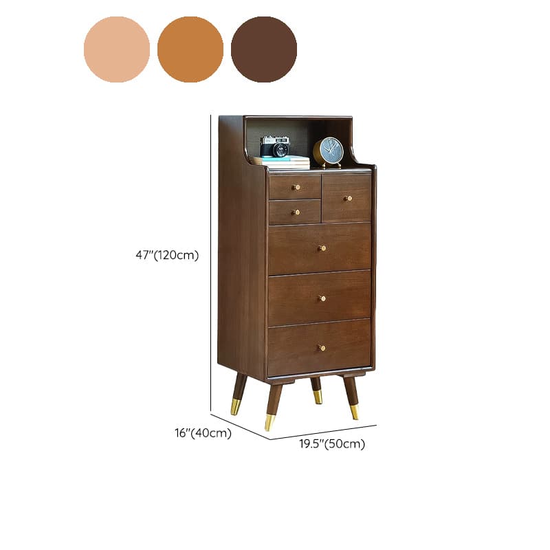 Five-Drawer Wooden Dresser, Natural Color, Modern Design, 50in Length, Pre-Drilled - image 21