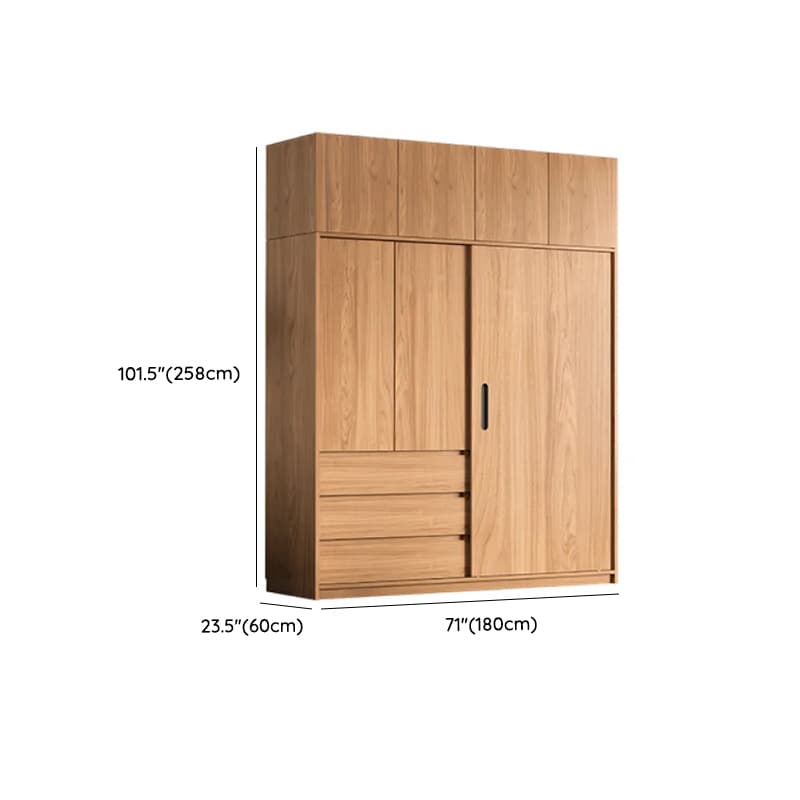 Unfinished Color Independent Wardrobe Armoire in Solid Oak - image 20