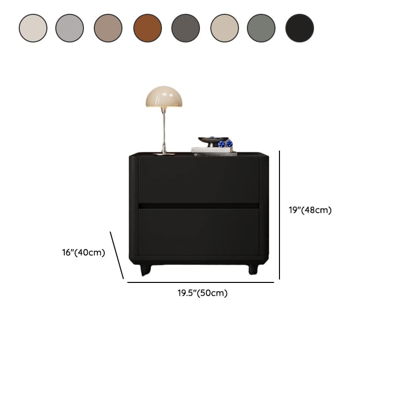 Organic Modern Nightstand With Drawer Organization Featuring 2 Drawers and Stone Countertop - image 14