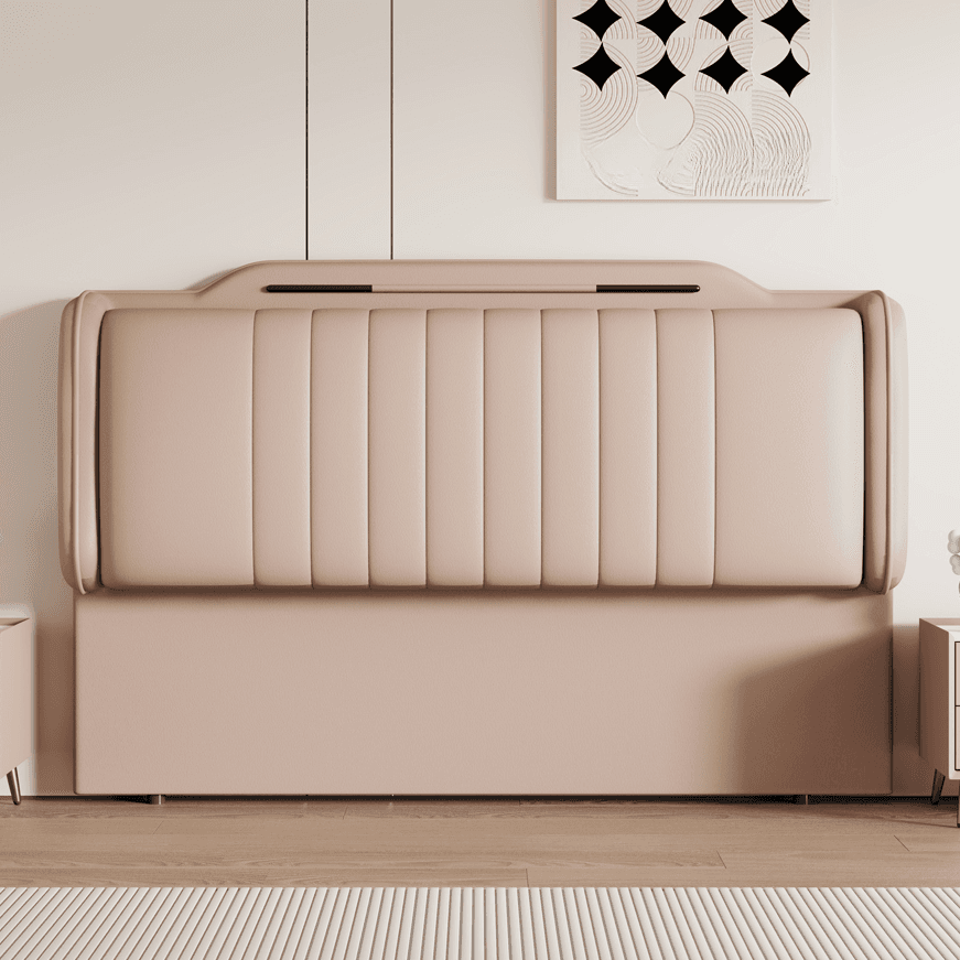 Art Deco Style Panel Headboard in Reclaimed Wood with No Distressing, Rectangle Shape for Queen/Full/Twin XL Bed, Featuring Sponge Upholstery and Standard Height - image 10