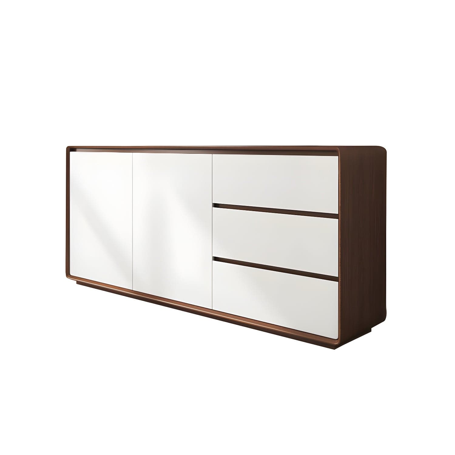 Modern and Contemporary Credenza Wood Dining Buffet with Cabinets and Drawers - image 6