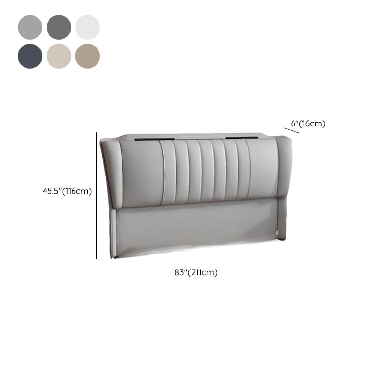 Modish Free-standing Standard Twin(38"W x 75"L)/Full(54"W x 75"L) Wingback Camelback No Distressing With Legs in Lumber - image 13