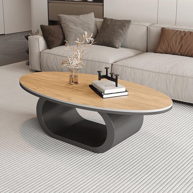 Oblong Board Game Coffee Table with Repository and 1 Shelf - image 7