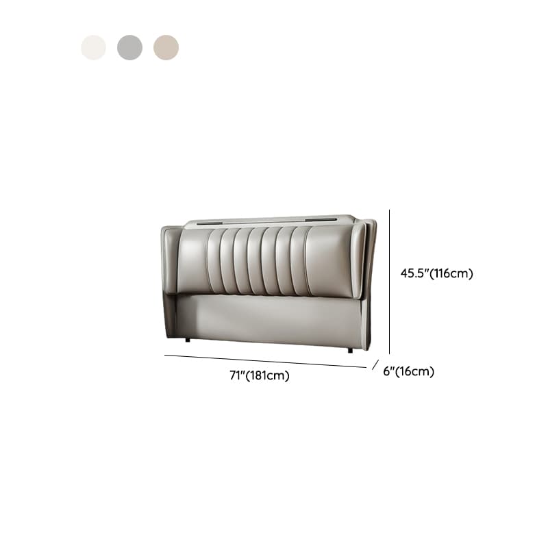 Modish Style Panel Headboard in Timber with No Distressing, Rectangle Shape for King/Queen/Full Bed, Featuring Sponge Upholstery and Standard Height - image 14