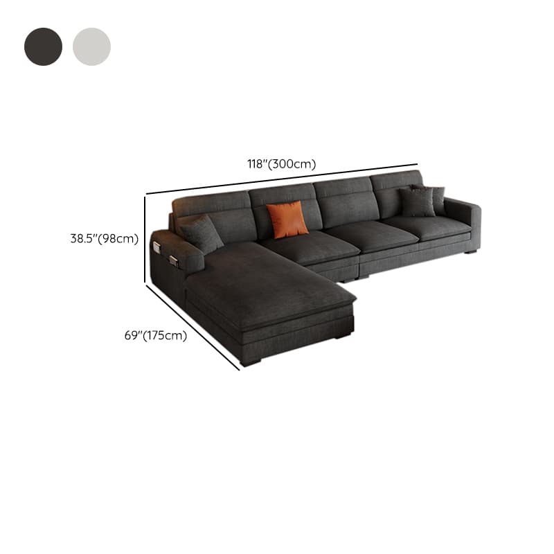 L-Shape/Straight Sofa Recliner/Sofa Couch with Concealed Support and Pine Wood Frame - image 17
