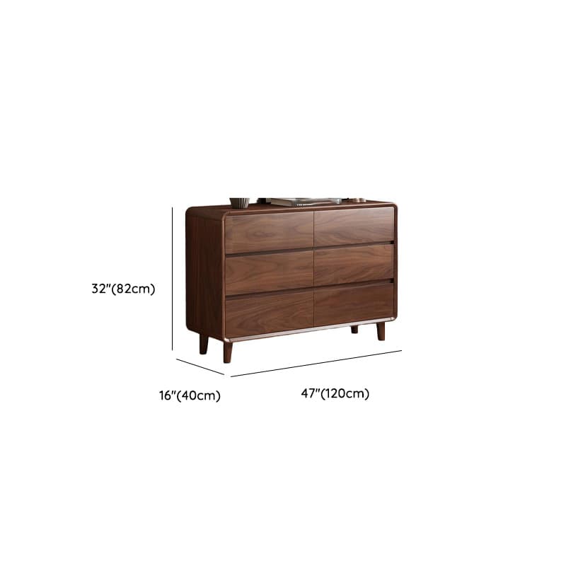 Cocoa Simplistic Natural Wood Double Dresser/Lingerie Chest with 6/9/5 Drawers in Horizontal/Vertical Orientation - image 12