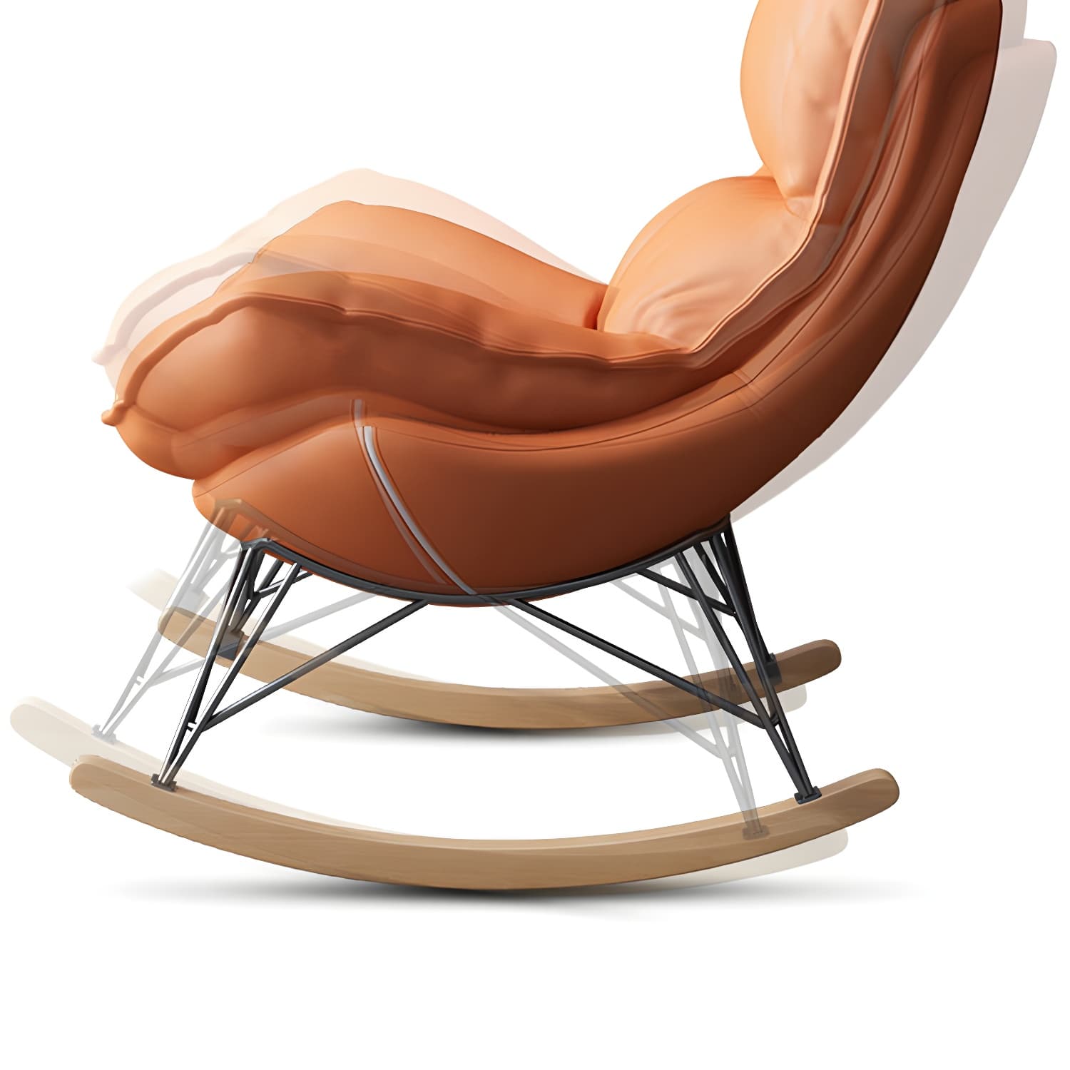 31" Wide Upholstered Rocking Accent Chair with Light Legs for Living Room - image 16