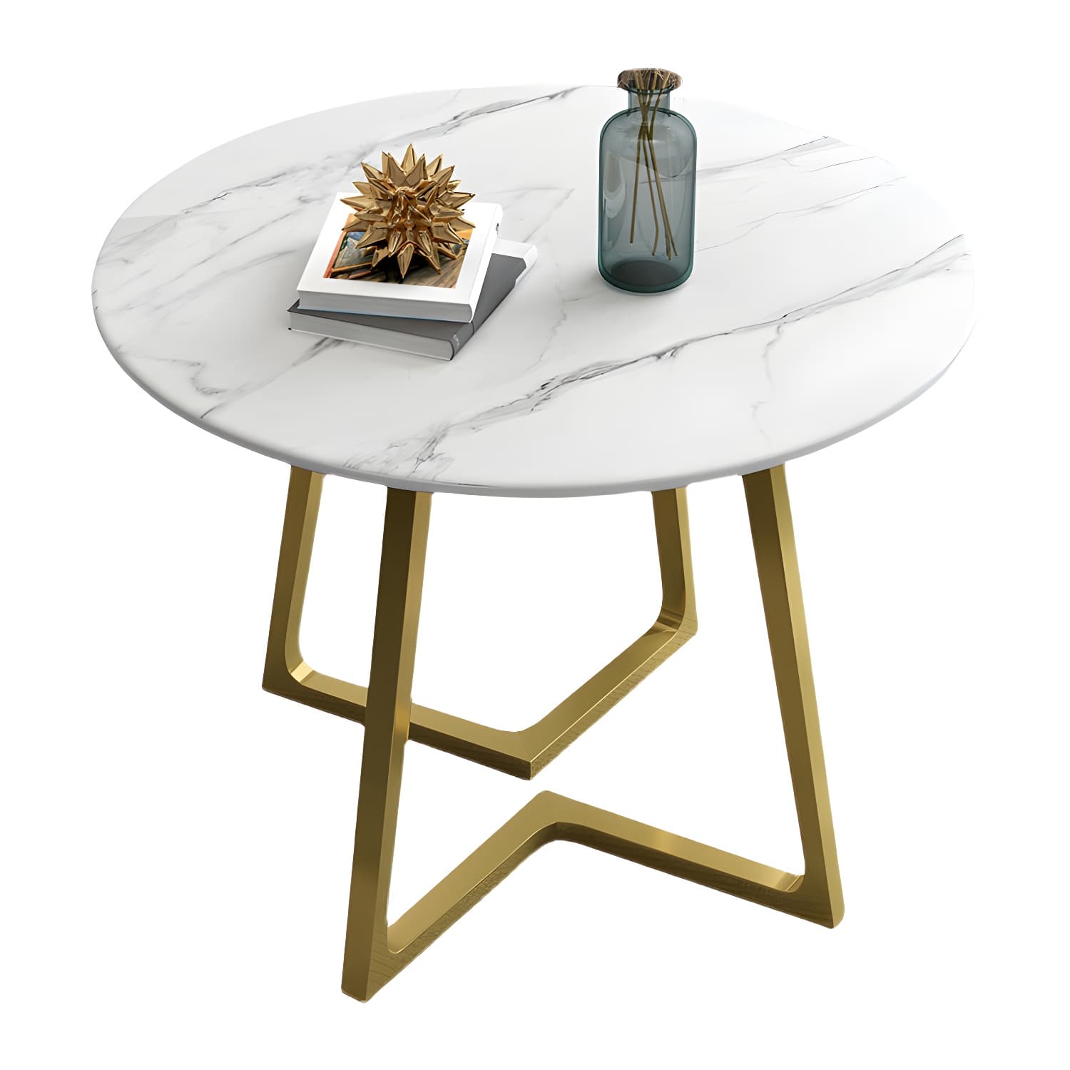 Contemporary Round Dining Table Sintered Stone Dining Table for Dining Room - image 5