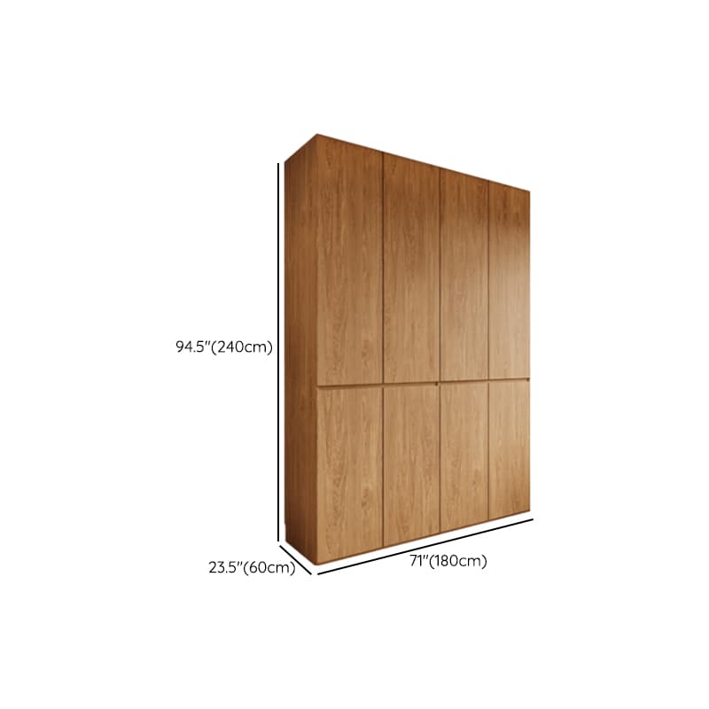 Acorn Minimalist Wooden Independent Wardrobe Closet with Soft Close Door, Interior Shelves, and Articulated Mechanism - image 18