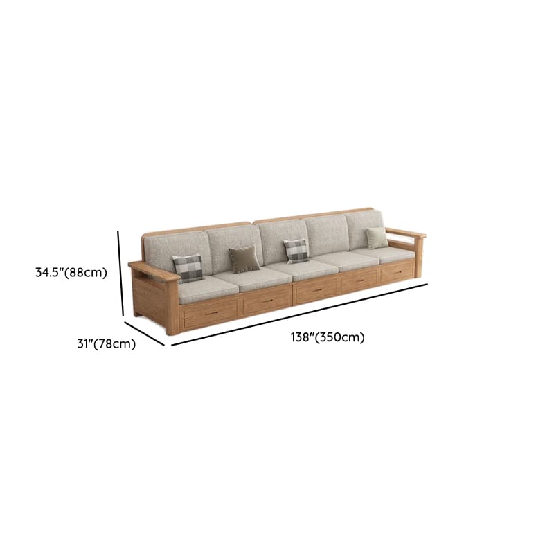 Versatile Straight/L-Shape Sofa/Sofa Recliner in Cotton for 5/Seats 2/1-seater with Drawer Storage and Horizontal/Left Orientation - image 15