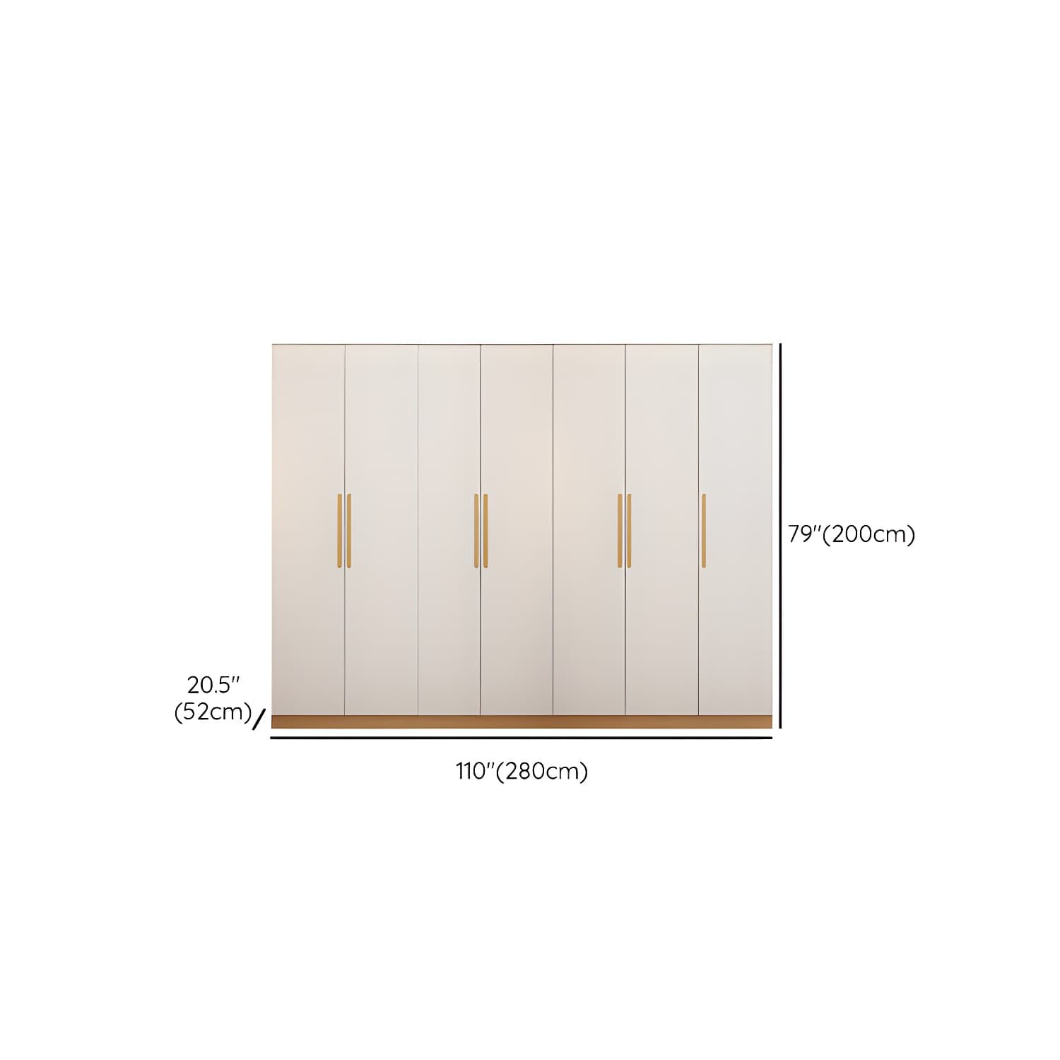 Contemporary Style Wardrobe Wooden Bedroom Closet with Hinged Door - image 22