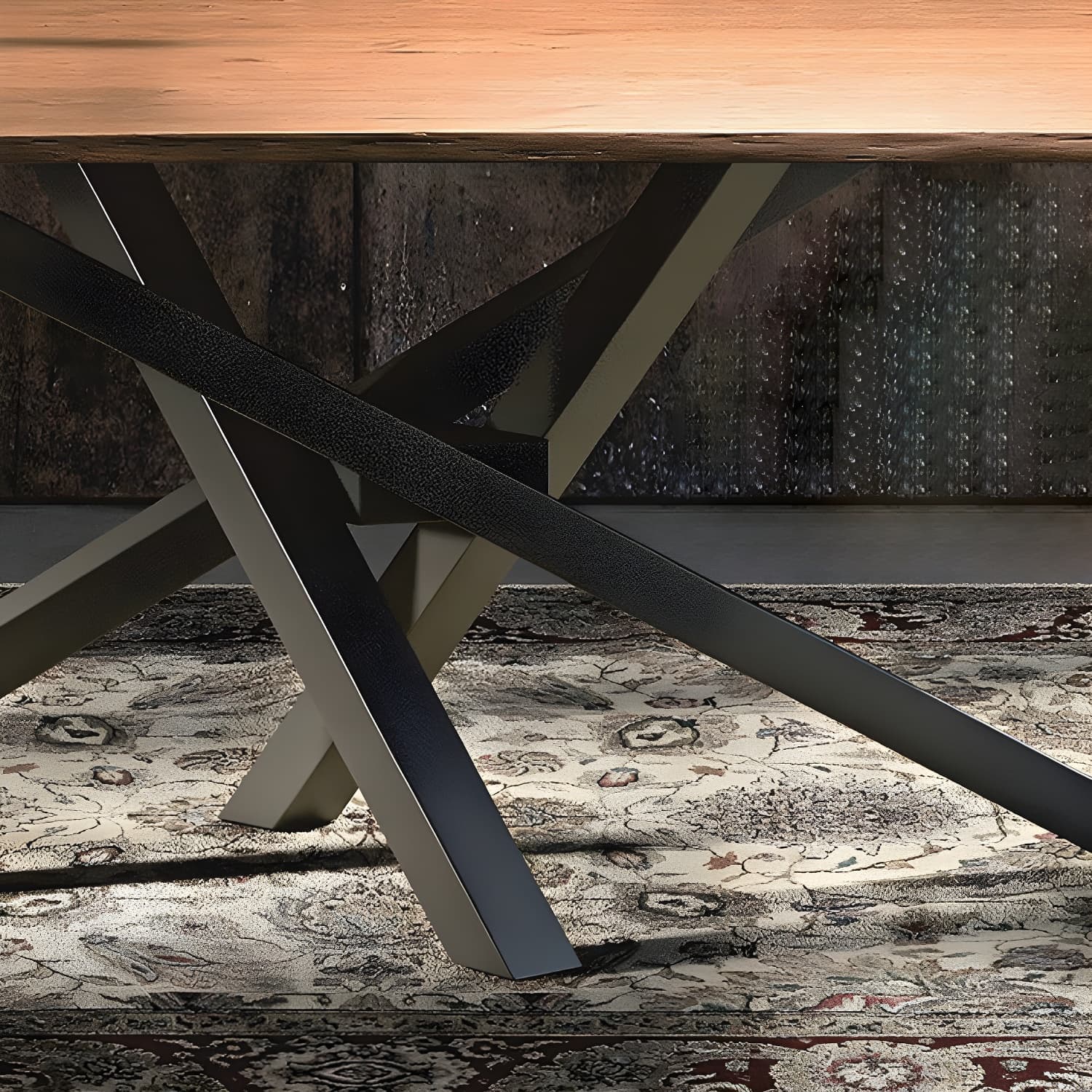 Solid Wood Dining Table Luxury Wood Color Dining Room Table for Kitchen - image 9