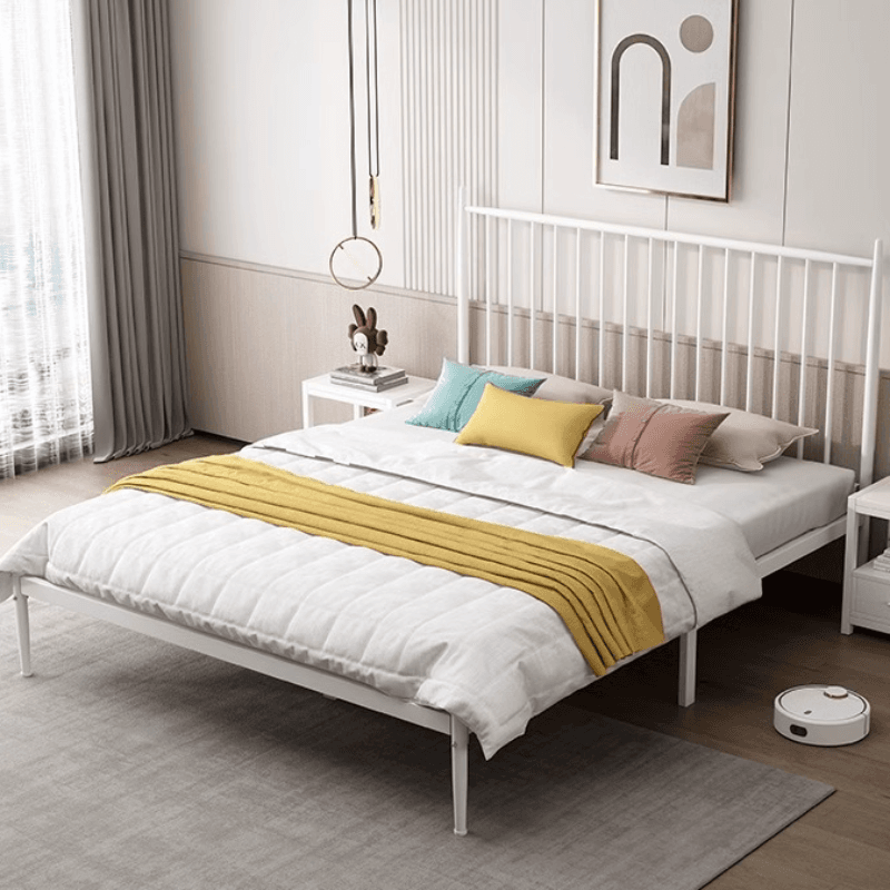 Solid Color Iron Slat Bed for Living Room - image 5