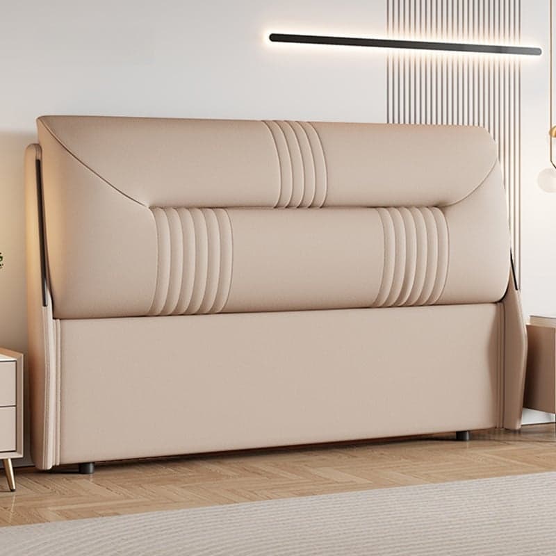Modish Style Panel Headboard in Timber with No Distressing, Rectangle Shape for Queen/Twin XL Bed, Featuring Sponge Upholstery Fill and Standard Height - image 4