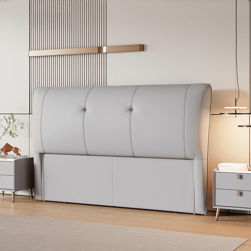 Modish No Distressing Button-tufted Panel Headboard with Rectangle Shape for King/Queen/Full Bed, Featuring Sponge Upholstery Fill and Standard Height - image 5
