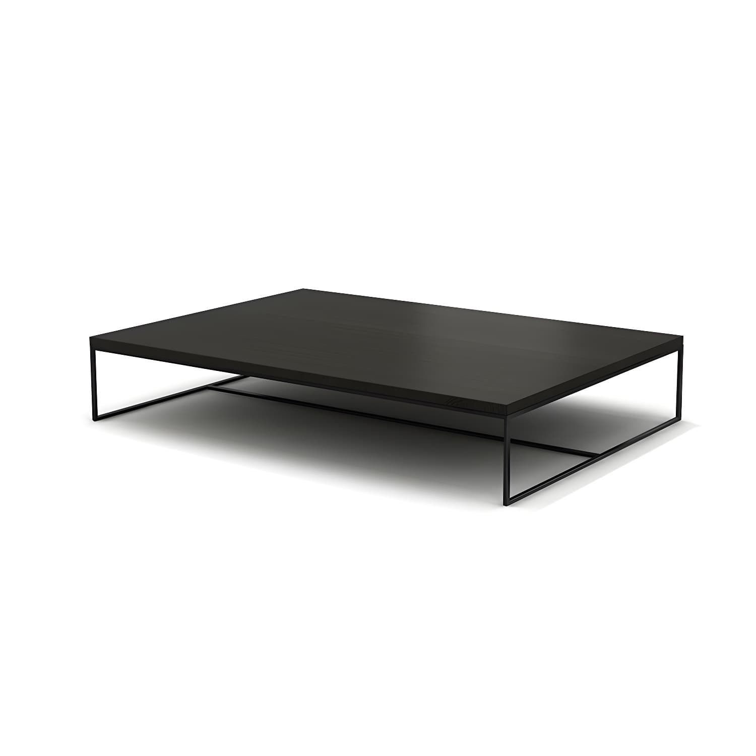 North European Wood Coffee Table Rectangle Frame Cocktail Table - image 10