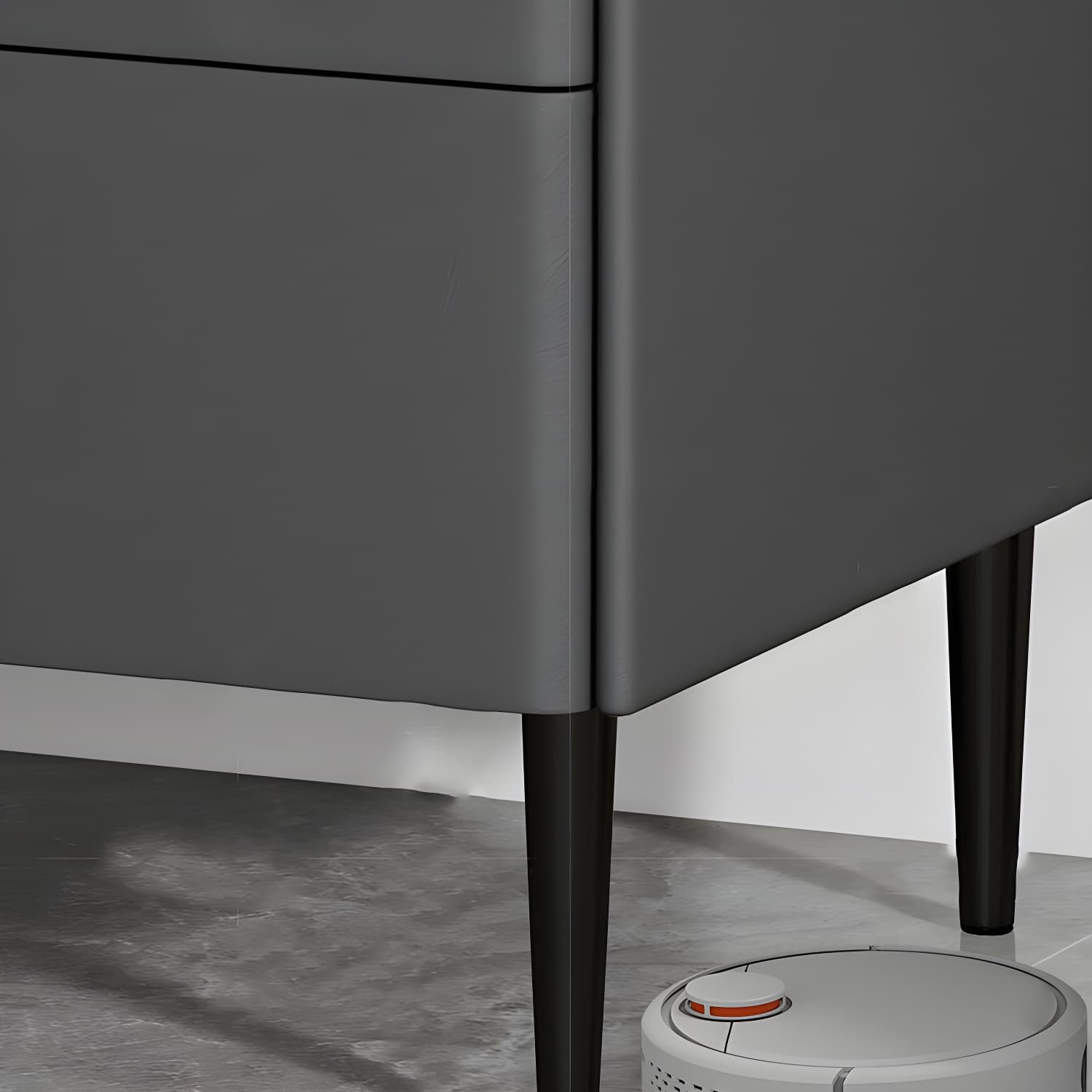 Stone Accent Table Nightstand Modern Bedside Cabinet for Bedroom - image 29