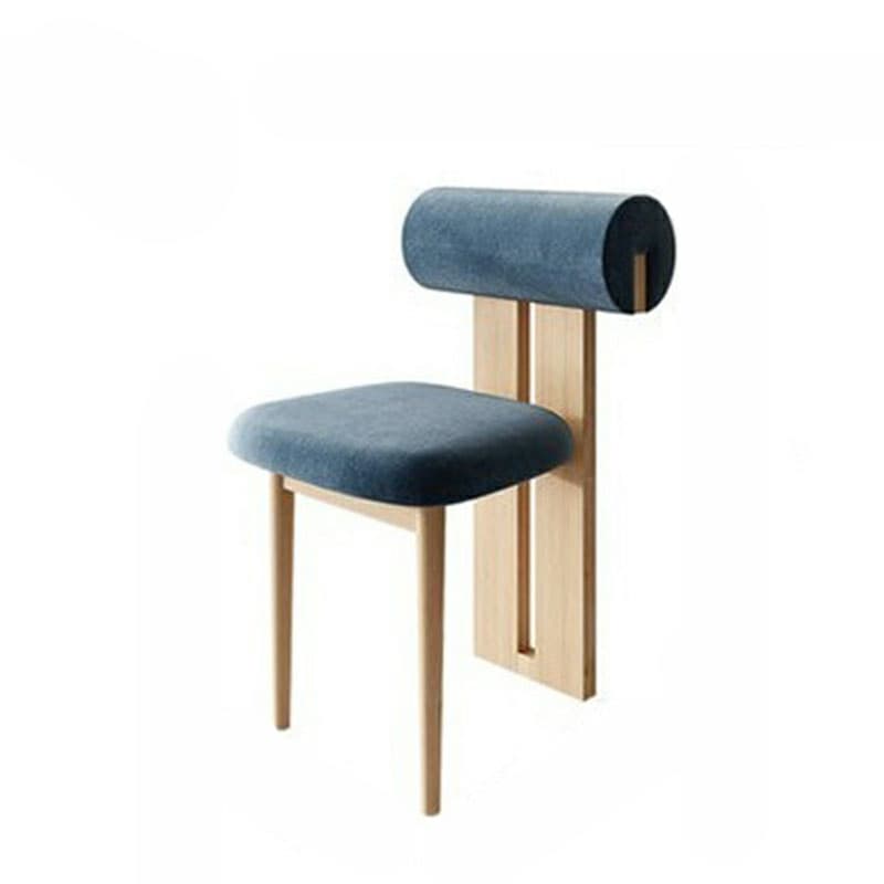 Modern Upholstered Armless Kitchen & Dining Chair, Open Back, Wood Ash, 1 Piece - image 15