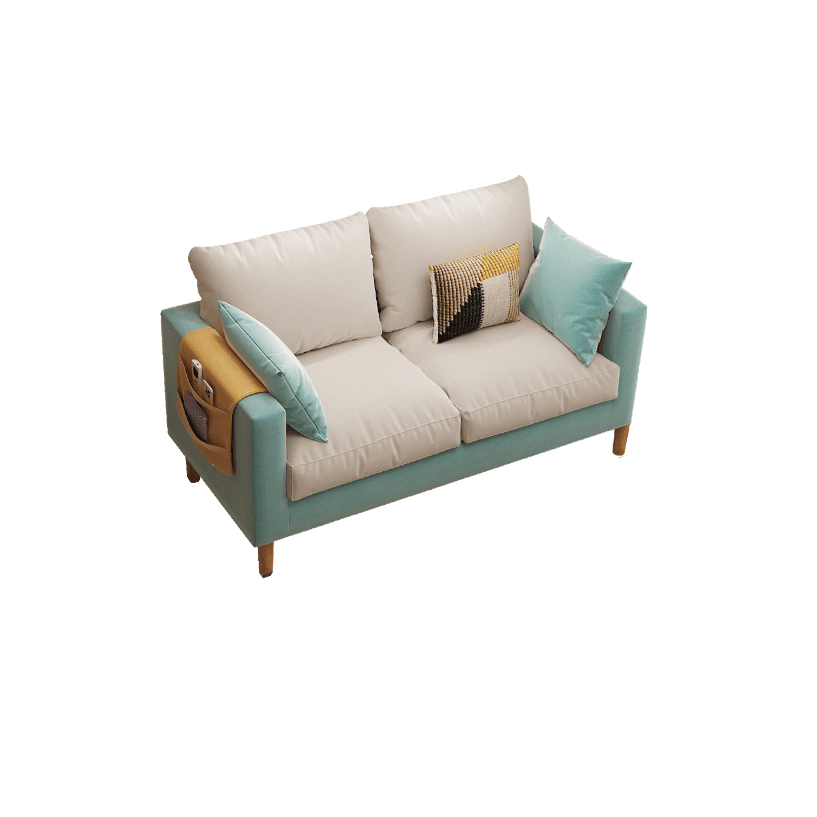 Scratch-immune Loveseat with Arm, Seating for 2, Receptacle Storage, Slipcover, and 2 Pillows - image 3