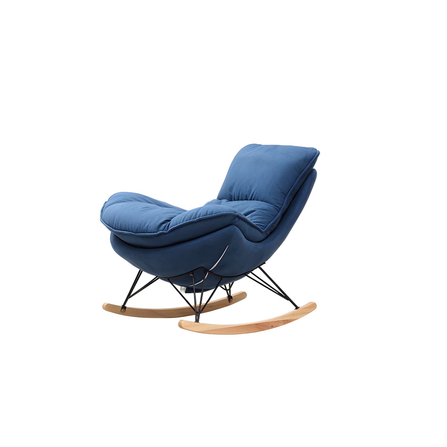 Modern Style Rocking Chair Indoor Mother Feeding Sofa Rocking Chair with Ottoman - image 12