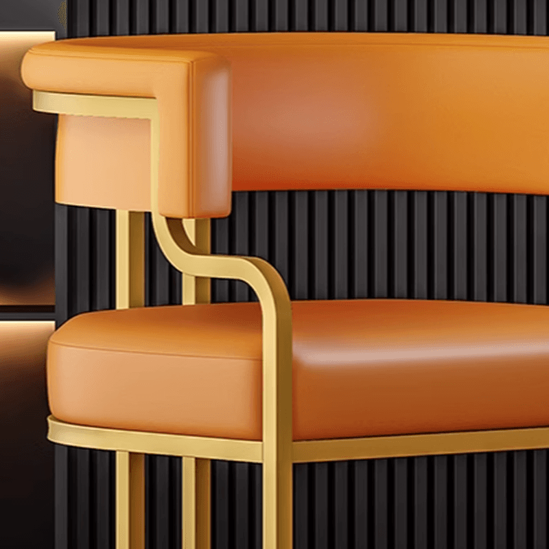 Glam/Casual Alloy Arm Chair with Cushioned Uncovered Back and Armrest - image 14