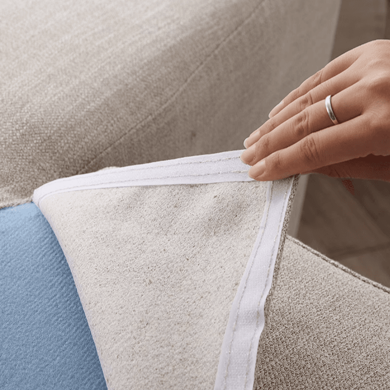 Modern Cotton and Linen L-Shape Sofa Recliner with Concealed Support - image 9