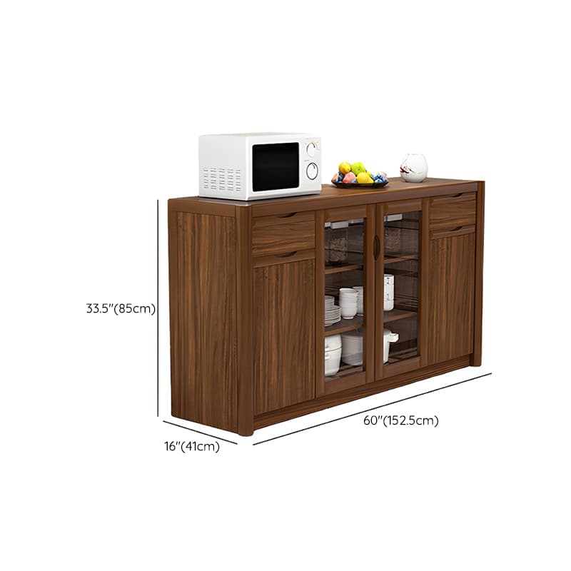 Vintage Style Wood Buffet Sideboard with Cabinets and Drawers - image 26