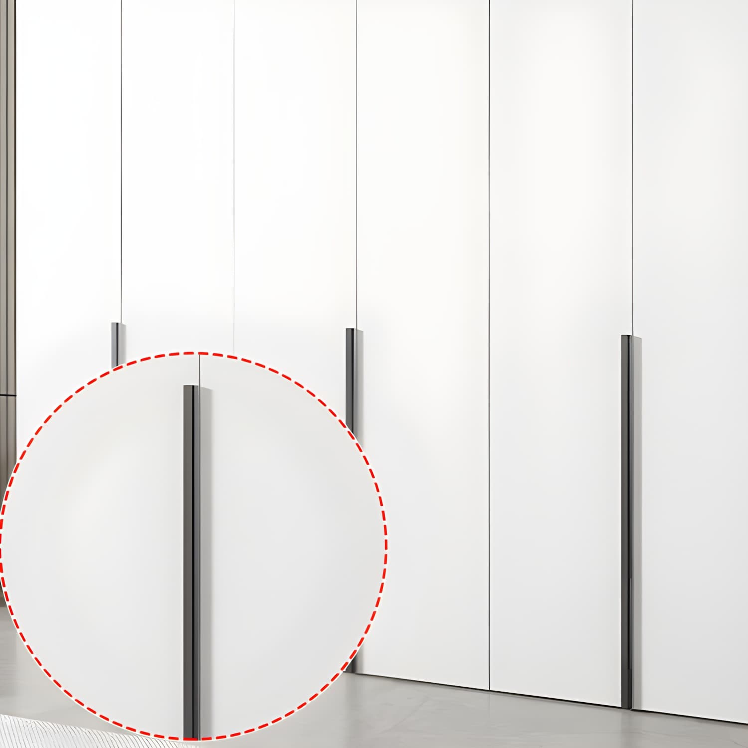 White Wood Wardrobe Armoire with Hinged Doors and Shelves Included - image 9
