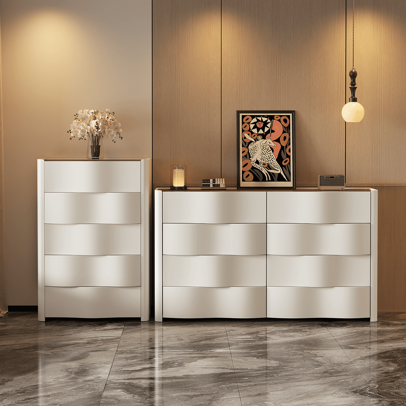 Simplistic Reclaimed Wood Double Dresser/Lingerie Chest with 8/6/5 Drawers in Horizontal/Vertical Orientation - image 8