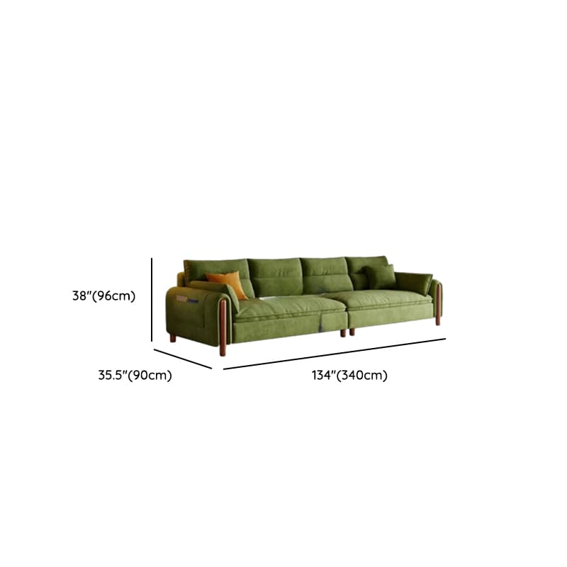 Straight/L-Shape Olive Green Sofa/Corner Sectional with Horizontal/Left Orientation - image 9
