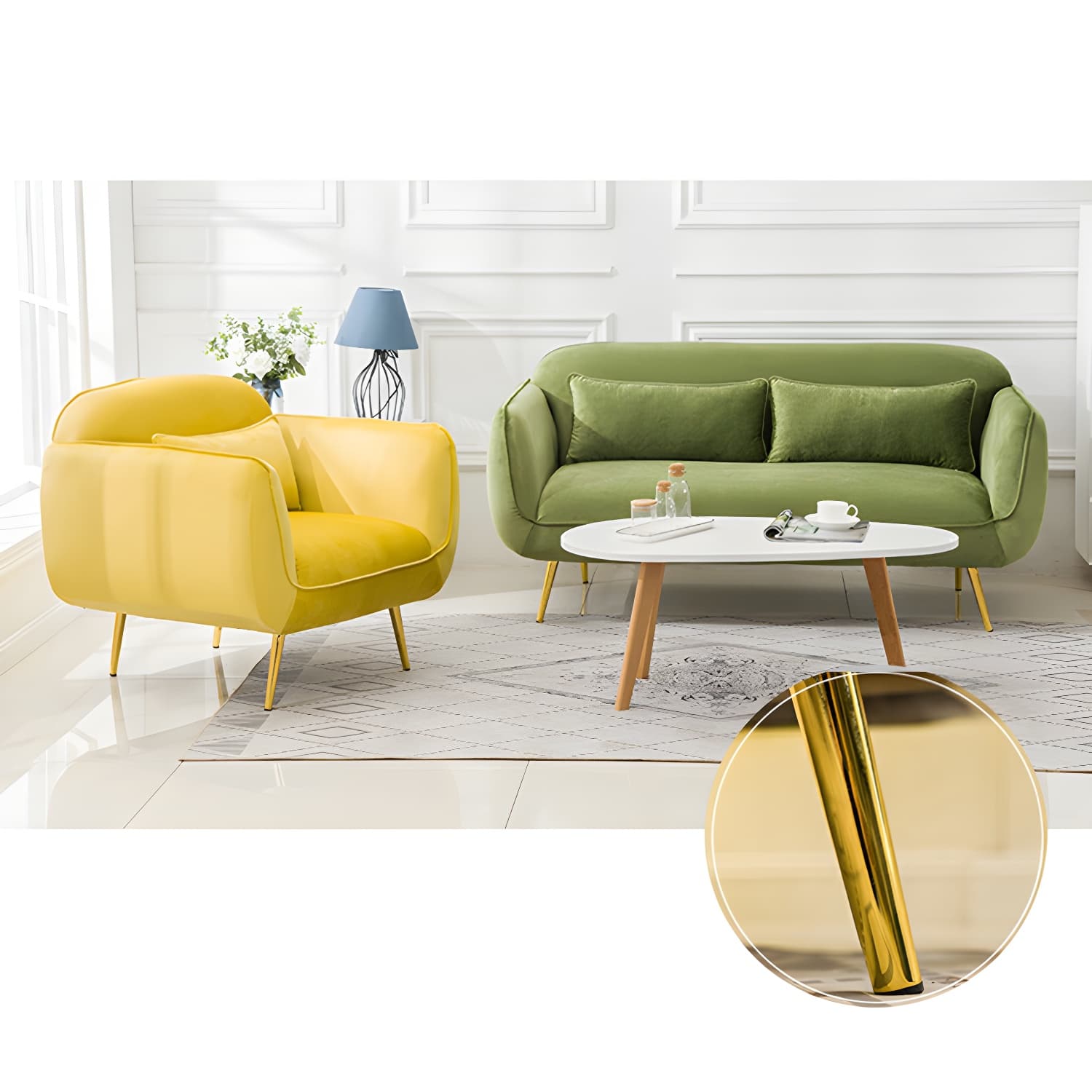 Glam Tight Back Loveseat with Flared Arm and Extra Pillows for Home and Apartment - image 28