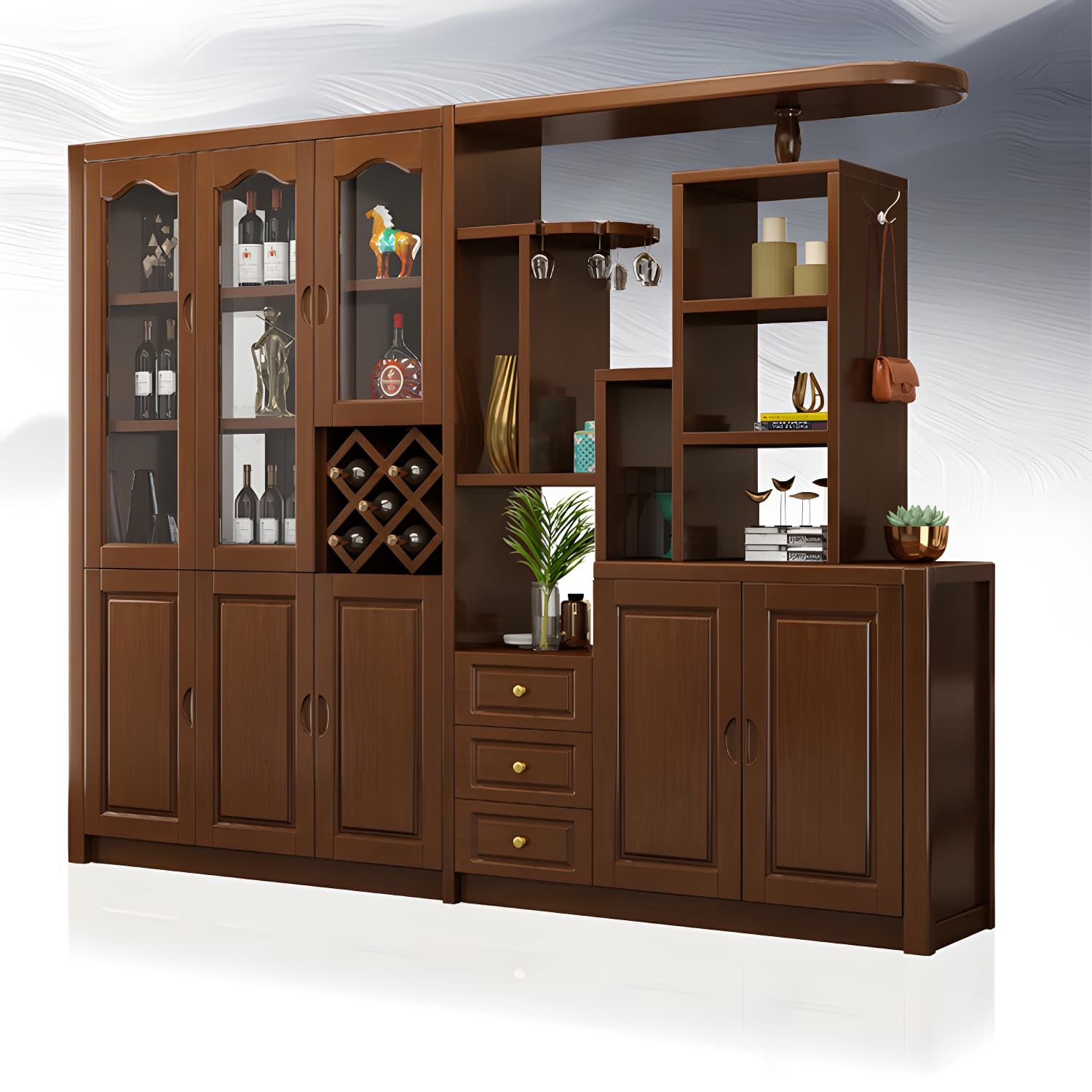 15.7" D Solid Wood 3-Drawer Accent Cabinet with Shelves for Entryway - image 14