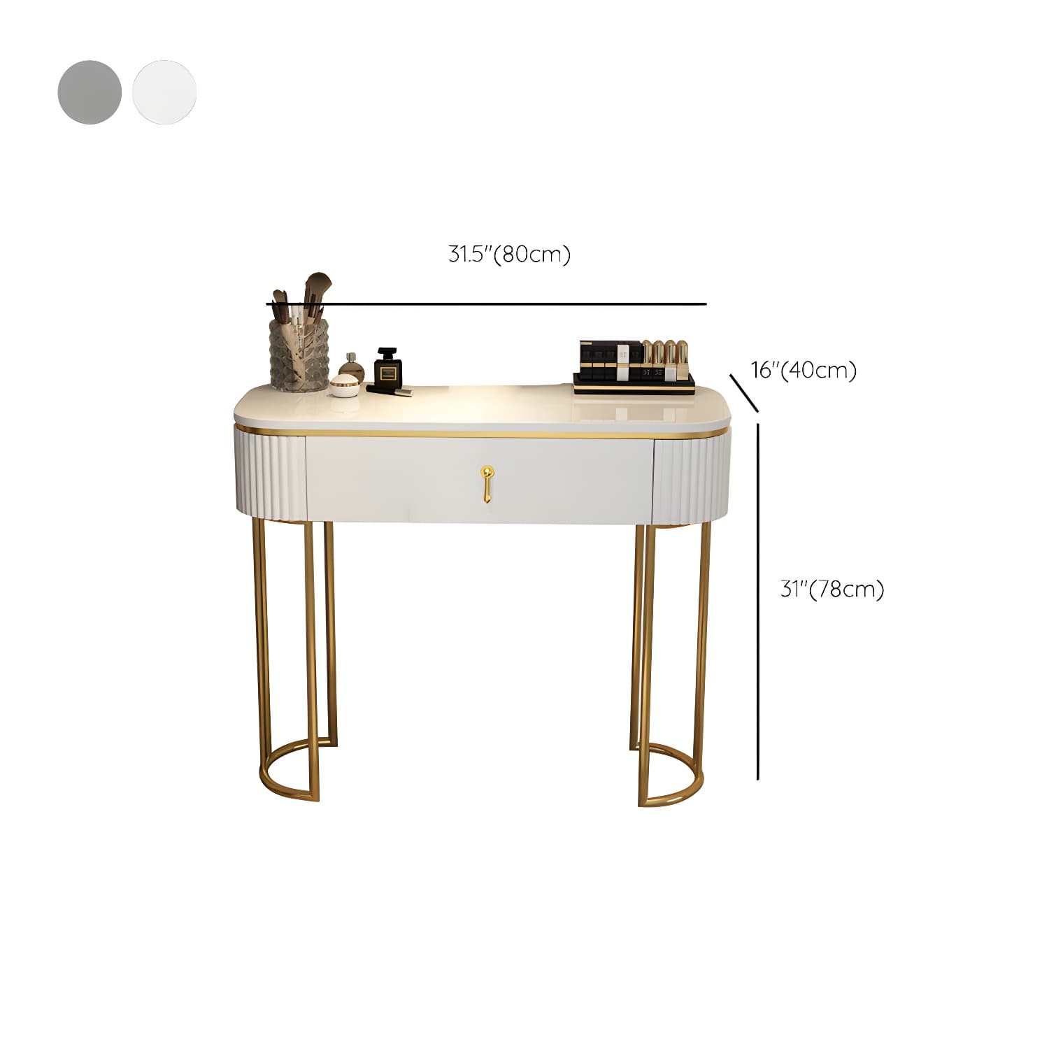 Glam Bedroom Vanity Dressing Table Wood Vanity Dressing Table Set - image 13