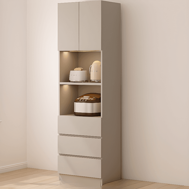Simple Sideboard with Multiple Drawers, Closet Cabinet, Standard and Narrow Sizes, 1 or 2 Shelves, Wood Countertop, 2 to 5 Doors - image 3