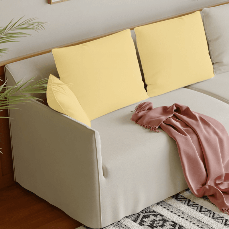 Standard Sofa/Loveseat in Light Gray/Emerald Green/Beige with Dressmaker Skirt and 5 Pillows - image 10